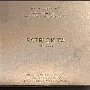 Patrick Ta - Major Dimension II Rose Eye Shadow Palette. NIB